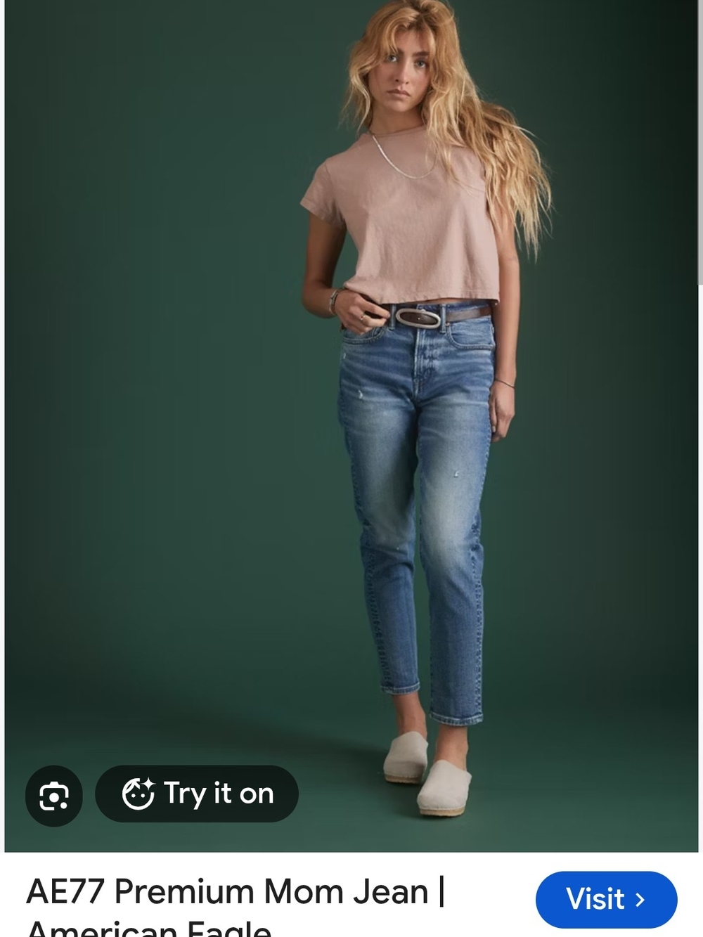 AEZ7 Premium Mom Jean - Blue